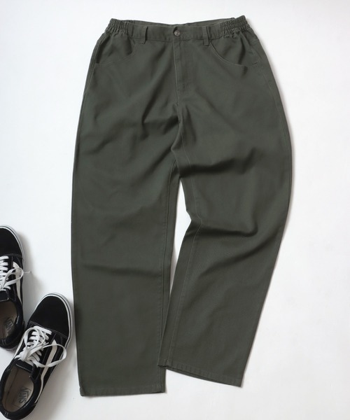 MARUKAWA（マルカワ）の「ワイドシルエット カラー テーパードパンツ デニム/カツラギ（デニムパンツ・メンズ・ブルー/サックスブルー/ブラック/ベージュ/カーキ/チャコール/ネイビー・L/LL/M）」の4枚目の写真