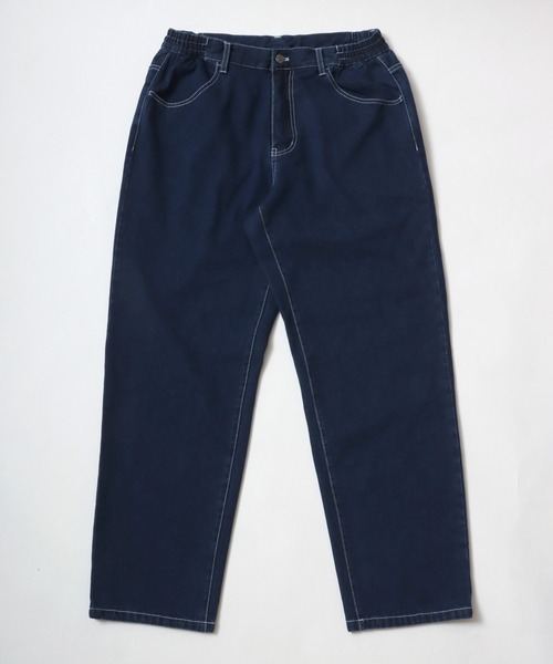 MARUKAWA（マルカワ）の「ワイドシルエット カラー テーパードパンツ デニム/カツラギ（デニムパンツ・メンズ・ブルー/サックスブルー/ブラック/ベージュ/カーキ/チャコール/ネイビー・L/LL/M）」の17枚目の写真