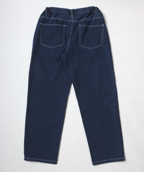 MARUKAWA（マルカワ）の「ワイドシルエット カラー テーパードパンツ デニム/カツラギ（デニムパンツ・メンズ・ブルー/サックスブルー/ブラック/ベージュ/カーキ/チャコール/ネイビー・L/LL/M）」の18枚目の写真