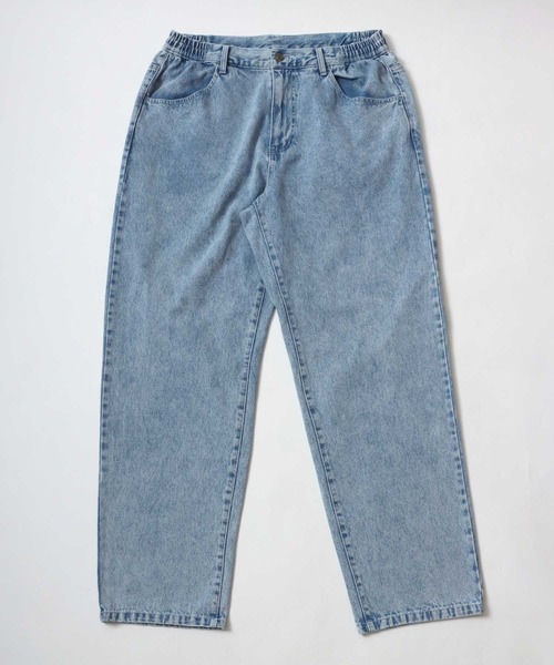 MARUKAWA（マルカワ）の「ワイドシルエット カラー テーパードパンツ デニム/カツラギ（デニムパンツ・メンズ・ブルー/サックスブルー/ブラック/ベージュ/カーキ/チャコール/ネイビー・L/LL/M）」の19枚目の写真
