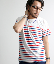 WEGO | WEGO/パネルボーダーTシャツ(Tシャツ/カットソー)