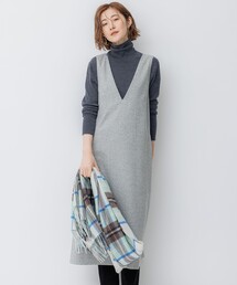 23区（ニジュウサンク）の「シルクネップツイード ジャンパースカート（ワンピース・レディース）」