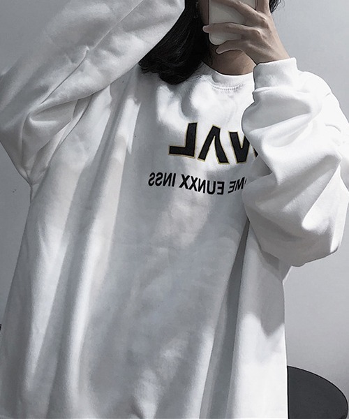 gossip!ロサンゼルス(ゴシップロサンゼルス)の「YUGA ラウンドネック トップス(Tシャツ/カットソー・レディース・ブラック/ホワイト・FREE)」の3枚目の写真