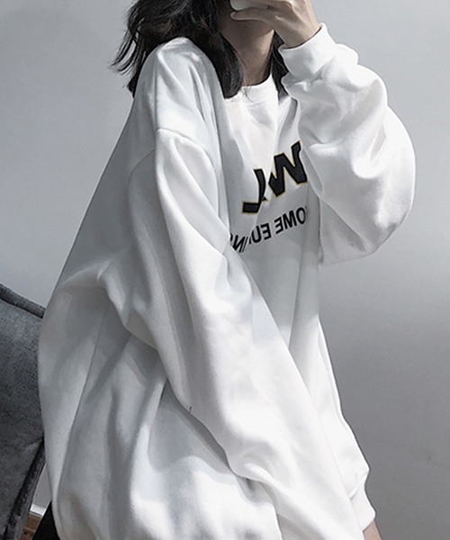 gossip!ロサンゼルス(ゴシップロサンゼルス)の「YUGA ラウンドネック トップス(Tシャツ/カットソー・レディース・ブラック/ホワイト・FREE)」の6枚目の写真