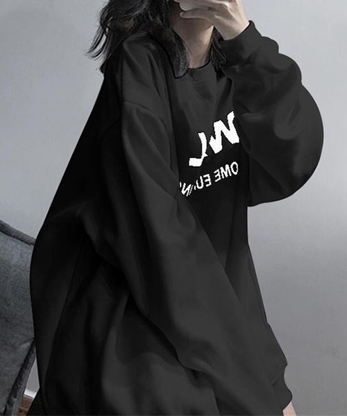gossip!ロサンゼルス(ゴシップロサンゼルス)の「YUGA ラウンドネック トップス(Tシャツ/カットソー・レディース・ブラック/ホワイト・FREE)」の8枚目の写真