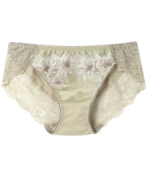 AMPHI(アンフィ)の「花柄×エンブロイダリーレース/ショーツ(ショーツ・レディース・ネイビー/ピンク/ホワイト×レッド/ライトグレー/クリアブラウン/ライトオリーブ・LARGE/MEDIUM)」の5枚目の写真