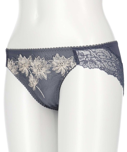 AMPHI(アンフィ)の「花柄×エンブロイダリーレース/ショーツ(ショーツ・レディース・ネイビー/ピンク/ホワイト×レッド/ライトグレー/クリアブラウン/ライトオリーブ・LARGE/MEDIUM)」の8枚目の写真