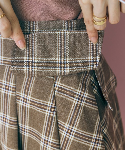 marun(マルン)の「<大きいサイズ> チェックスカショーパン marun(その他パンツ・レディース・ブルーグレー/ブラウン・5L/3L/LL/L/4L)」の21枚目の写真