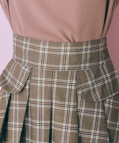 marun(マルン)の「<大きいサイズ> チェックスカショーパン marun(その他パンツ・レディース・ブルーグレー/ブラウン・5L/3L/LL/L/4L)」の16枚目の写真