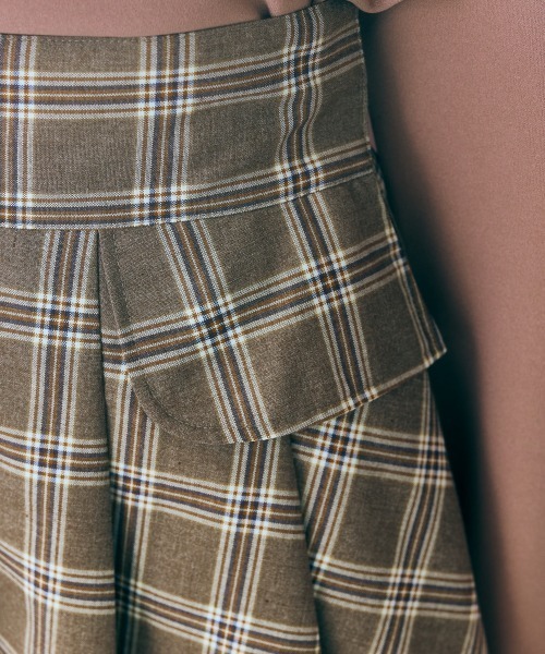 marun(マルン)の「<大きいサイズ> チェックスカショーパン marun(その他パンツ・レディース・ブルーグレー/ブラウン・5L/3L/LL/L/4L)」の20枚目の写真