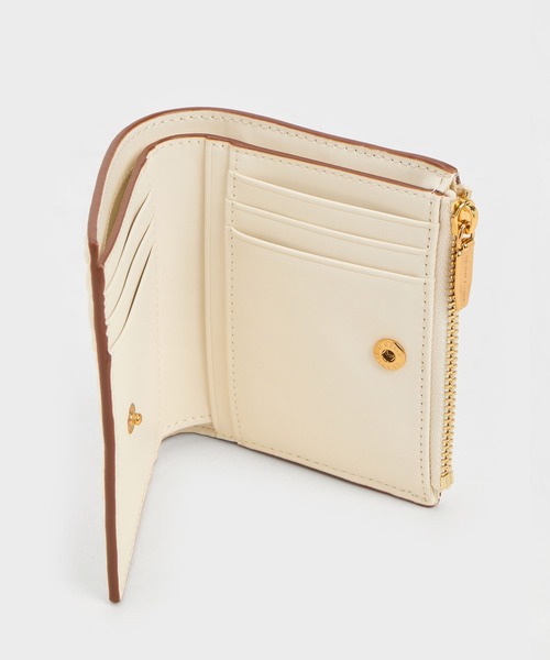 CHARLES & KEITH◆Apolline トップジップ ウォレット◆送料込 Apolline アポリーネ テクスチャートップジップウォレット(財布