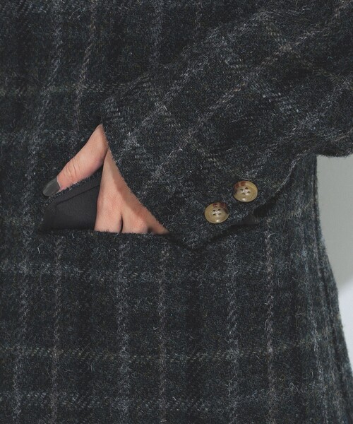 BEAMS BOY(ビームスボーイ)の「BEAMS BOY / ハリスツイード 3ボタン ジャケット 23FW(テーラードジャケット・レディース・ブラウン/チャコールグレー・1/0)」の13枚目の写真