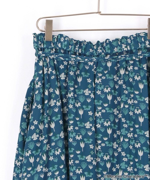 MOOMIN（ムーミン）の「【MOOMIN ×ROPE' PICNIC】小花柄ギャザースカート（スカート・レディース・ブラック系その他/ブルー系その他4/ボルドー・38）」の21枚目の写真