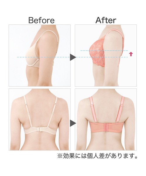 BRADELIS NEWYORK（ブラデリスニューヨーク）の「レーシィミニマイザーブラ23A1 ブラデリス  補正下着（ブラジャー・レディース・コーラル/グリーン/グレイッシュベージュ・H70/G65/F80/E65/F65/G70/H80/E70/E80/F70/H75/E75/G80/G75/H65/F75）」の13枚目の写真