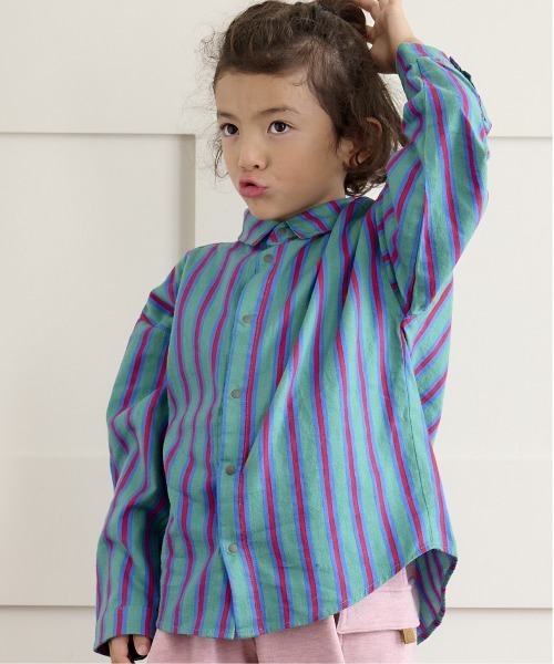 HOGAN RANCH WEAR(ホーガンランチウエア)の「ソウガラネルスナップボタンシャツ(90~130cm)(シャツ/ブラウス・キッズ・マルチ/グリーン/ブラック・120/110/90/130/100)」の6枚目の写真