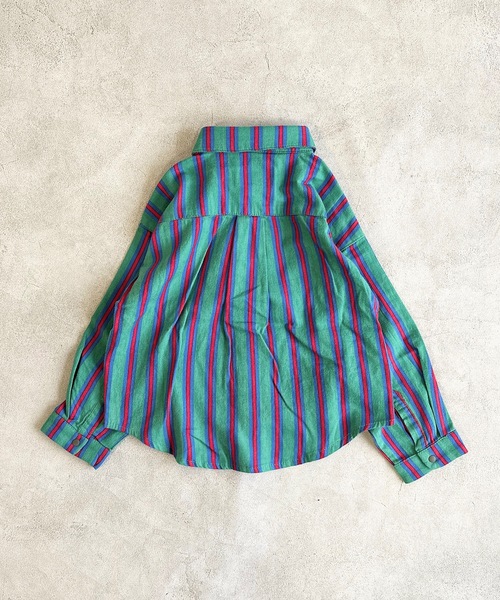 HOGAN RANCH WEAR(ホーガンランチウエア)の「ソウガラネルスナップボタンシャツ(90~130cm)(シャツ/ブラウス・キッズ・マルチ/グリーン/ブラック・120/110/90/130/100)」の4枚目の写真