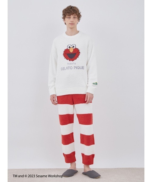 【SESAME STREET】総柄プルオーバー&ロングパンツ SESAME STREET】【HOMME】総柄プルオーバー&ロングパンツ SESAME