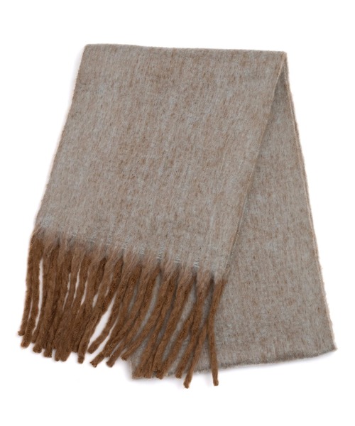 anap mimpi（アナップミンピ）の「起毛フェイクウールメランジマフラー（マフラー・レディース・オレンジ/ミント・FREE）」の7枚目の写真