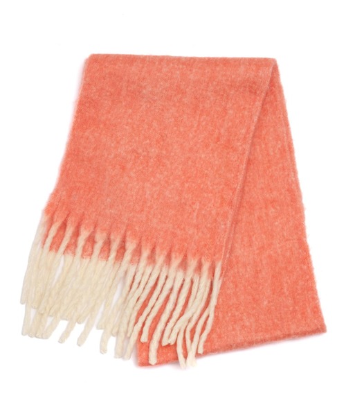 anap mimpi（アナップミンピ）の「起毛フェイクウールメランジマフラー（マフラー・レディース・オレンジ/ミント・FREE）」の8枚目の写真