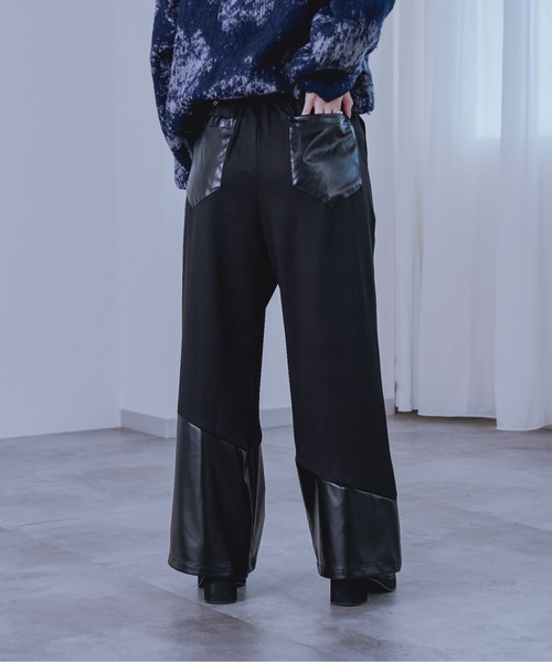 Ellno Loset(エルノロゼット)の「キリカエフレアパンツ(その他パンツ・メンズ・パープル/ブラック・SMALL/MEDIUM/LARGE)」の5枚目の写真