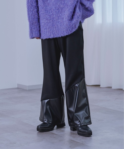 Ellno Loset(エルノロゼット)の「キリカエフレアパンツ(その他パンツ・メンズ・パープル/ブラック・SMALL/MEDIUM/LARGE)」の7枚目の写真