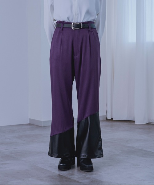 Ellno Loset(エルノロゼット)の「キリカエフレアパンツ(その他パンツ・メンズ・パープル/ブラック・SMALL/MEDIUM/LARGE)」の15枚目の写真