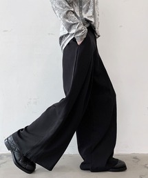 Theater code | wide leg tuck flare slacks/ワイドレッグ タック フレア スラックス(スラックス)