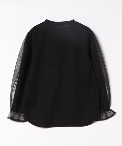 PREFERIR(プレフェリール)の「シアースリーブ カットソー トップス(Tシャツ/カットソー・レディース・ブラック/チャコールグレー・MEDIUM/LARGE)」の9枚目の写真