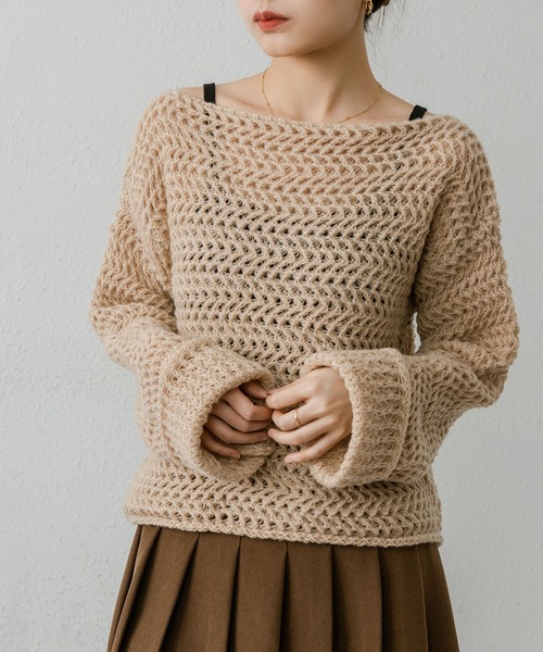 MAISON DE THERESE（メゾン ド テレーズ）の「ゆったりセーター（ニット/セーター・レディース・モカ・M/S）」の3枚目の写真