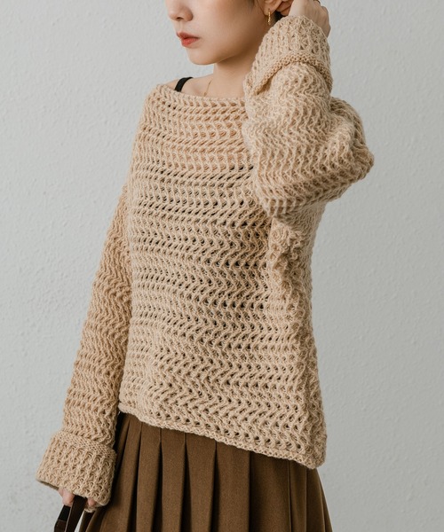 MAISON DE THERESE（メゾン ド テレーズ）の「ゆったりセーター（ニット/セーター・レディース・モカ・M/S）」の4枚目の写真
