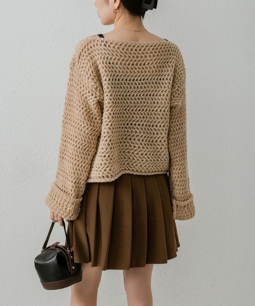 MAISON DE THERESE（メゾン ド テレーズ）の「ゆったりセーター（ニット/セーター・レディース・モカ・M/S）」の6枚目の写真