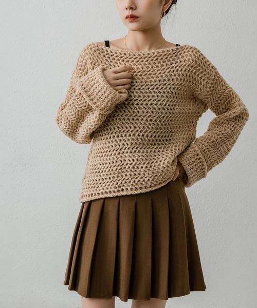 MAISON DE THERESE（メゾン ド テレーズ）の「ゆったりセーター（ニット/セーター・レディース・モカ・M/S）」の7枚目の写真