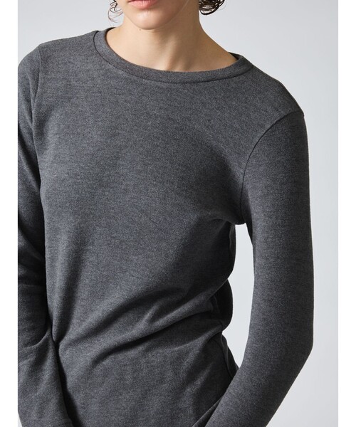 【セール】mizuiro ind クルーネックロングスリーブT（Tシャツ/カットソー）｜mizuiroind（ミズイロインド）