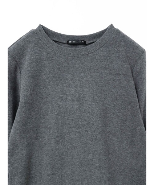 【セール】mizuiro ind クルーネックロングスリーブT（Tシャツ/カットソー）｜mizuiroind（ミズイロインド）