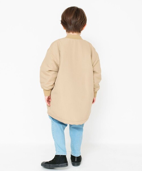 BRANSHES（ブランシェス）の「【あったか】撥水加工/裏ボアブルゾン（ブルゾン・キッズ・ブラック/ベージュ・100/110/140/120/130/90/150/160）」の5枚目の写真