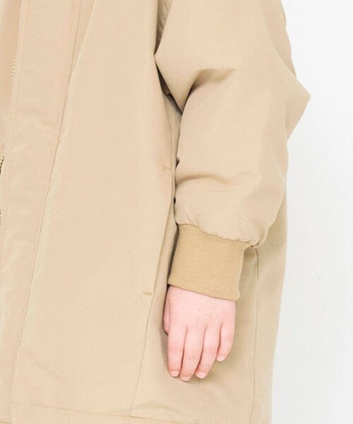 BRANSHES（ブランシェス）の「【あったか】撥水加工/裏ボアブルゾン（ブルゾン・キッズ・ブラック/ベージュ・100/110/140/120/130/90/150/160）」の9枚目の写真