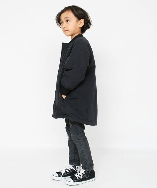 BRANSHES（ブランシェス）の「【あったか】撥水加工/裏ボアブルゾン（ブルゾン・キッズ・ブラック/ベージュ・100/110/140/120/130/90/150/160）」の21枚目の写真