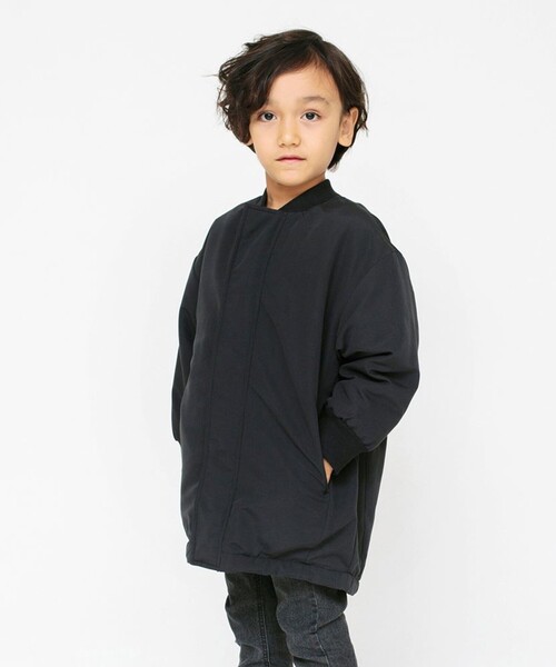 BRANSHES（ブランシェス）の「【あったか】撥水加工/裏ボアブルゾン（ブルゾン・キッズ・ブラック/ベージュ・100/110/140/120/130/90/150/160）」の22枚目の写真