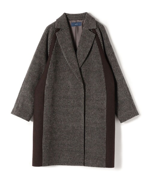 SHIPS シップス チェスターコート切り替えデザイン バック スリット コート