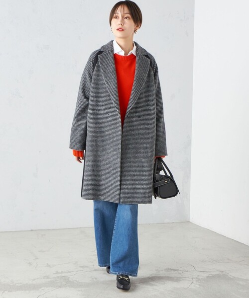 SHIPS シップス チェスターコート切り替えデザイン バック スリット コート SHIPS（シップス）の「切り替えデザイン バック スリット コート