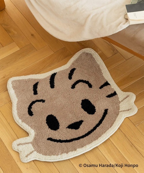 LEPSIM（レプシィム）の「【OSAMU GOODS×LEPSIM】ダイカットラグ　987226（ラグ/マット・レディース・チャコールグレー/ベビーピンク/ライトブラウン・ONE SIZE）」の2枚目の写真