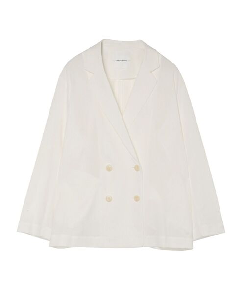 LAGUNAMOON（ラグナムーン）の「ナチュラルイージージャケット（テーラードジャケット・レディース・ラベンダー/ベージュ/ホワイト/ネイビー・FREE）」の2枚目の写真