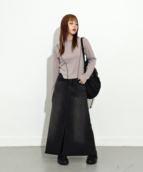 Valentino ロングスカート ブラック FW24/25 楽天市場】ロングスカート レディース ハイ ウエスト ボリューム