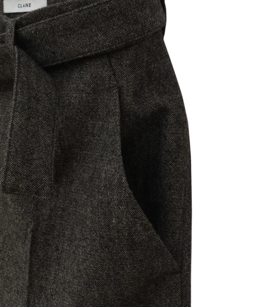 CLANE(クラネ)の「BELTED WIDE PANTS(その他パンツ・レディース・グレー/ブラウン/ブラック・0/2/1)」の18枚目の写真