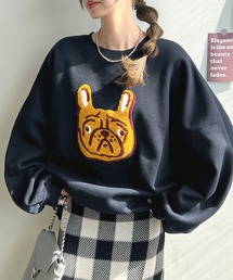 イヌ相良刺繍ボリューム袖プルオーバー