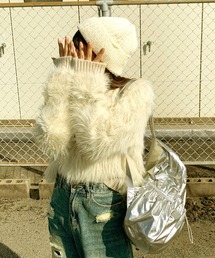 non-hedge（ノンヘッジ）の「キーネックシャギーニットトップス（ニット/セーター・レディース）」