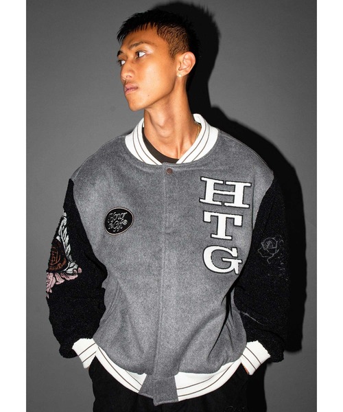 【セール】HONOR THE GIFT HTG LETTERMAN JACKET / オナー ザ ギフト HTG レターマン ジャケット（ブルゾン）｜HONOR THE GIFT（オナーザギフト）