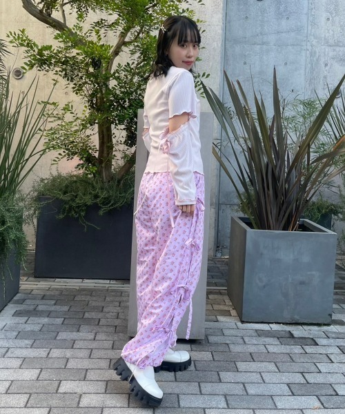 Candy Stripper（キャンディストリッパー）の「TINY ROSE ARMY パンツ（その他パンツ・レディース・ピンク/ブラック/アイボリー・2）」の20枚目の写真