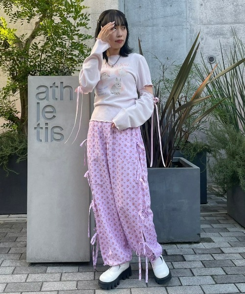 Candy Stripper（キャンディストリッパー）の「TINY ROSE ARMY パンツ（その他パンツ・レディース・ピンク/ブラック/アイボリー・2）」の18枚目の写真