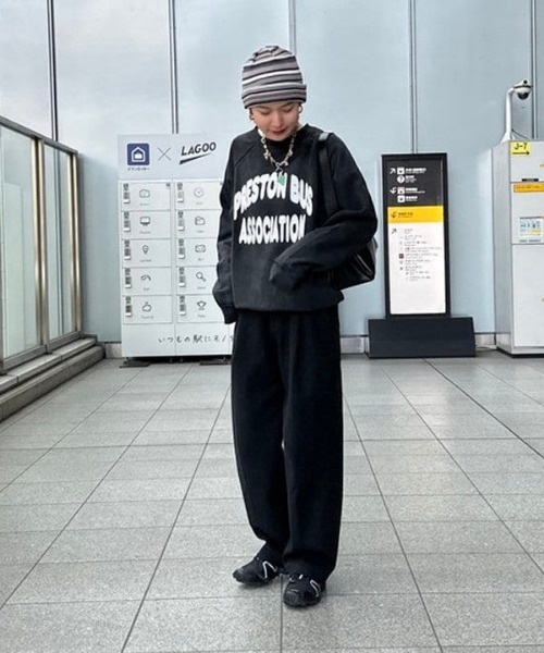 BEAMS（ビームス）の「BEAMS / マルチボーダー ワッチキャップ（ニットキャップ/ビーニー・メンズ・グレー/ネイビー/ブラック・ONE SIZE）」の15枚目の写真